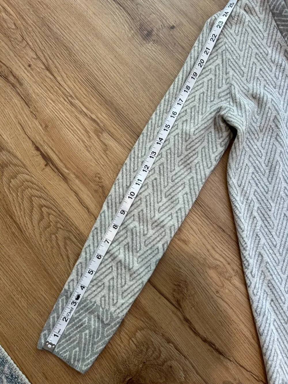 J.McLaughlin Gray Open‎ Front Cardigan Small Cotton Modal Lightweight Sweater